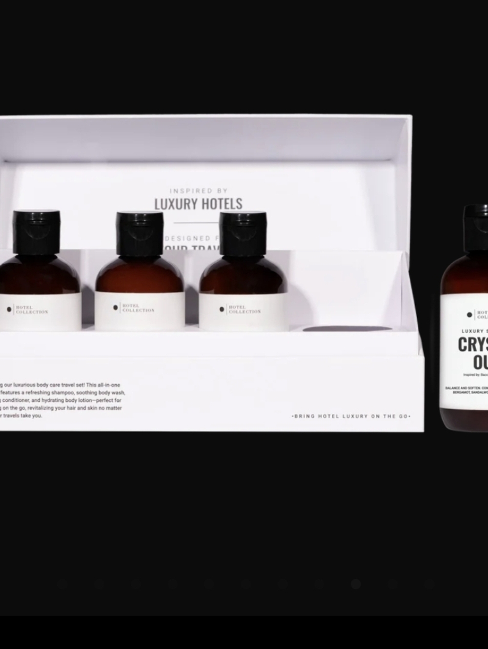 NIB HOTEL COLLECTION Crystal Oud Luxury Body Care Travel Set